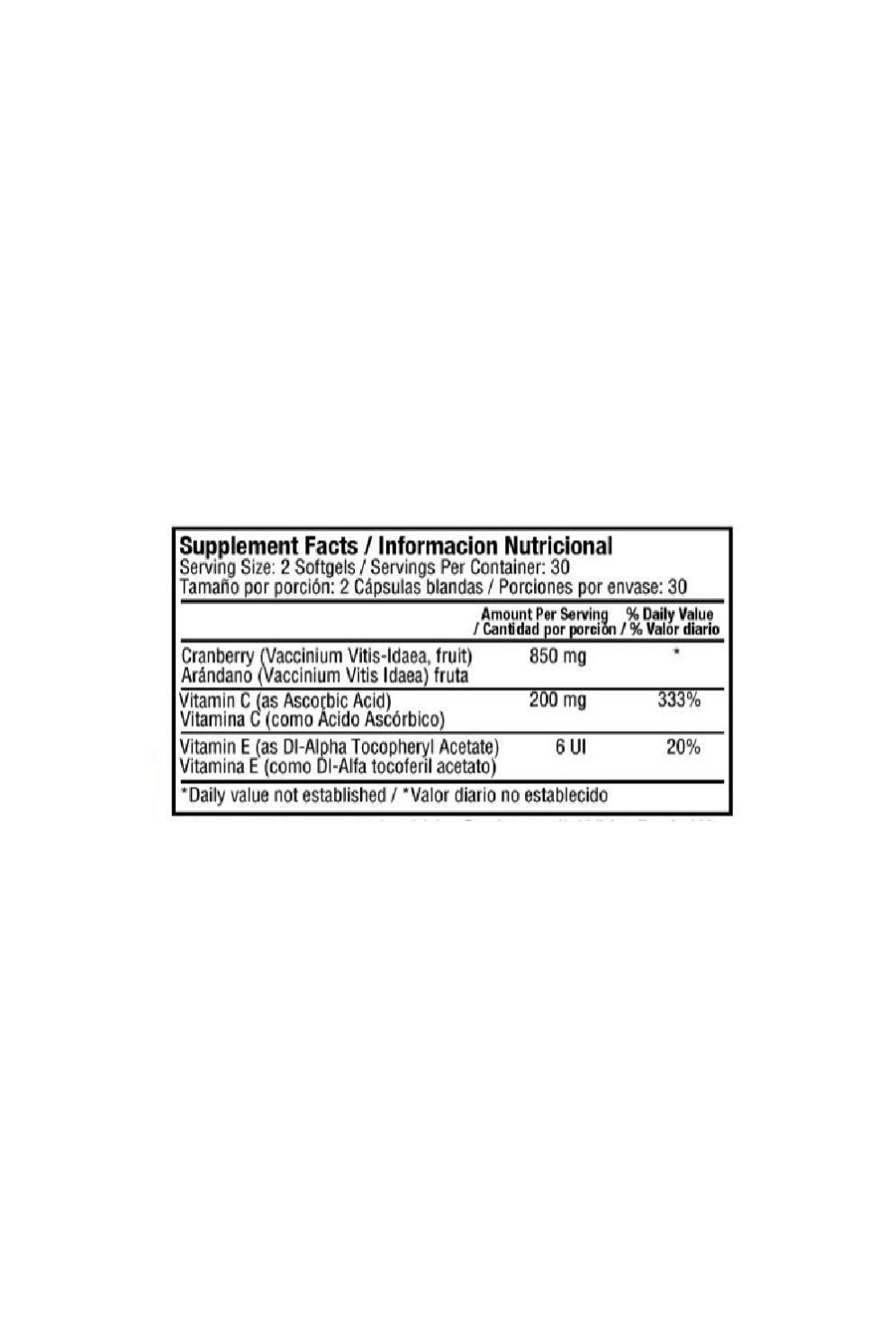 MEGA CRANBERRY - 850MG