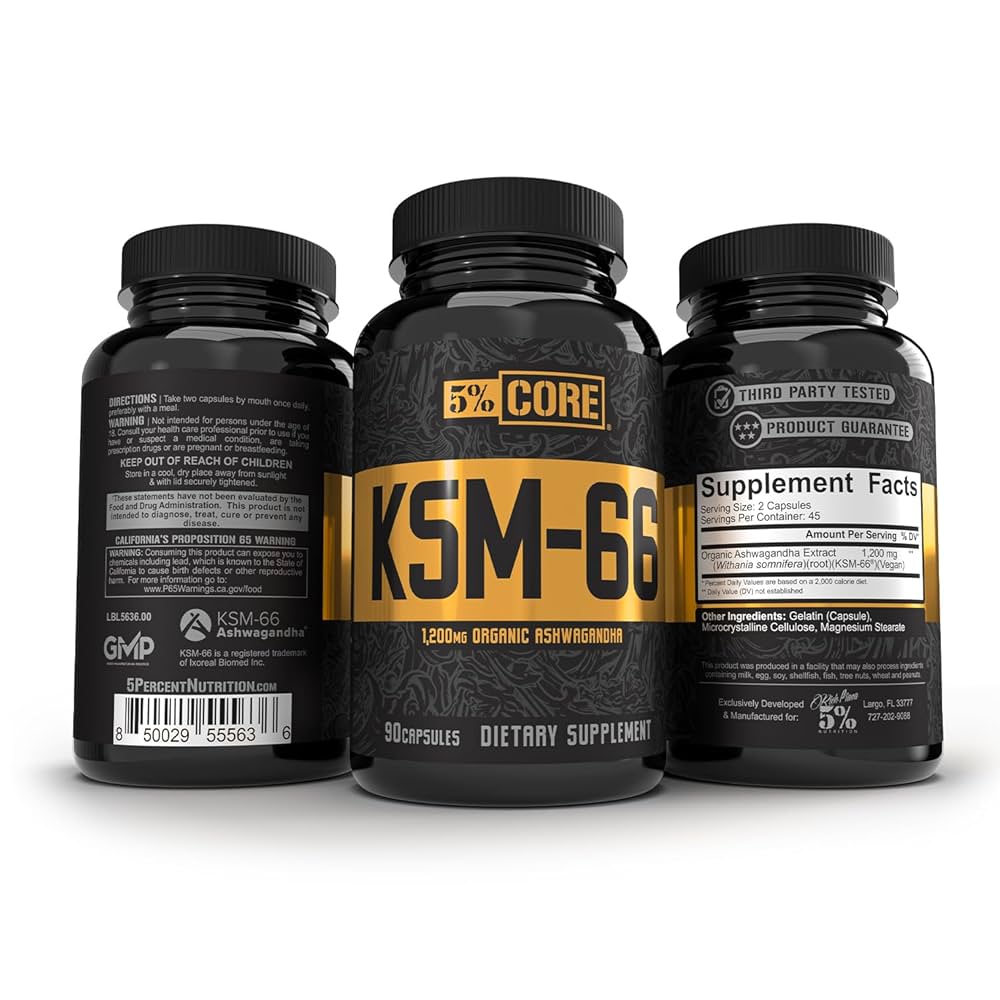 KSM-66 (ASHWAGANDHA) 5% NUTRITION