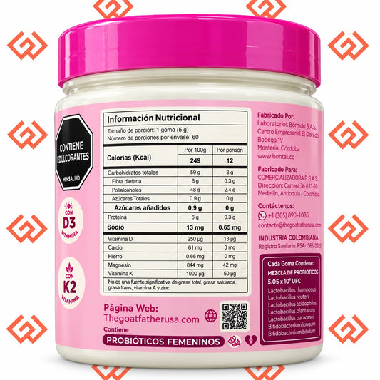 GOMITAS de PROBIÓTICOS con K2&D3