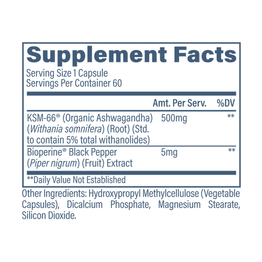ASHWAGANDHA - KSM 66 (500MG)