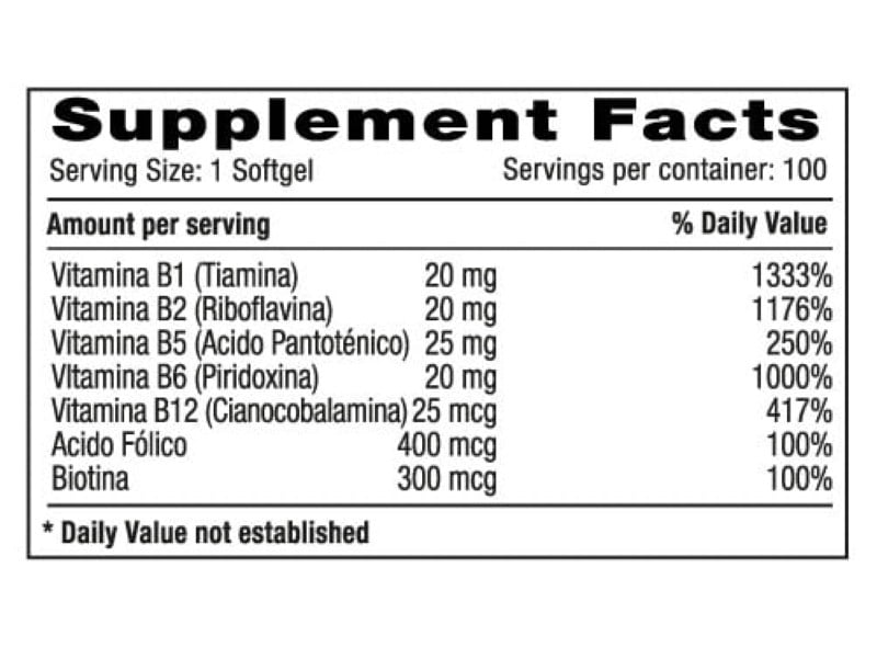 BALANCED B SUPER COMPLEX X 100 SOFTGELS