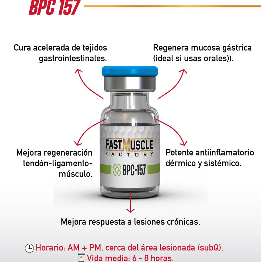 bpc-157 dosis inyectable Péptidos BPC-157 + TB-500 ▻ 5mg + 5mg main image 0