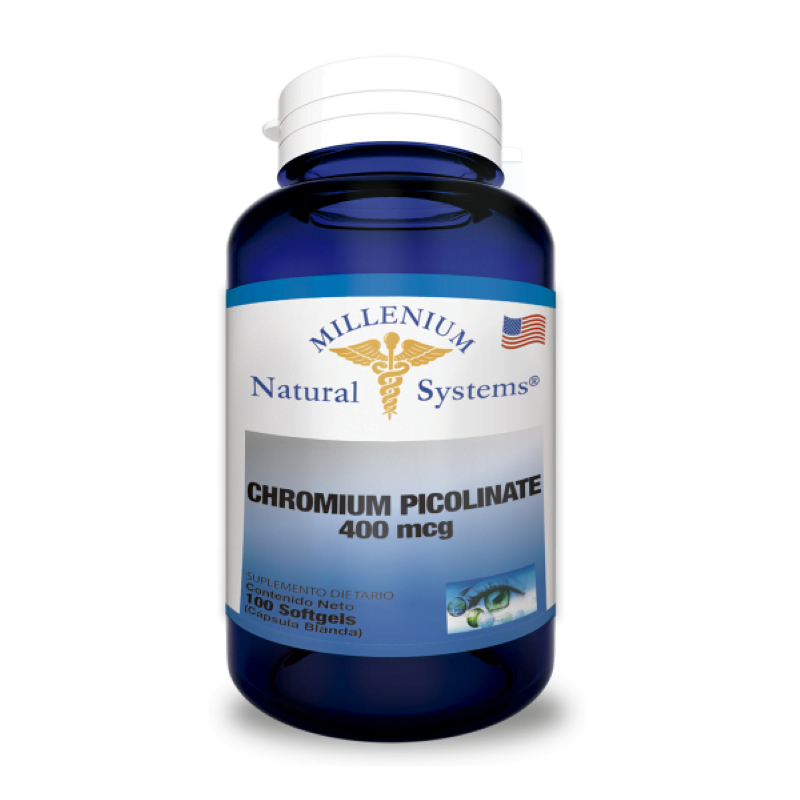 PICOLINATO DE CROMO - 100 SOFTGELS