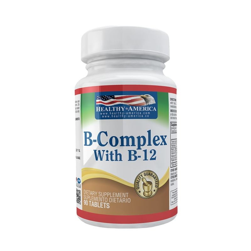 COMPLEJO B CON VITAMINA B-12, 90 TABLETAS