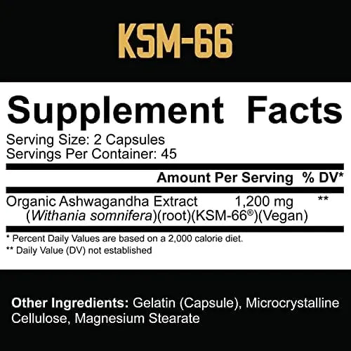 KSM-66 (ASHWAGANDHA) 5% NUTRITION