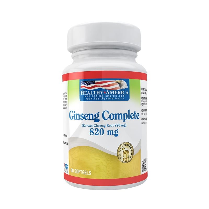 GINSENG COMPLETE 820MG - 60 SOFTGELS