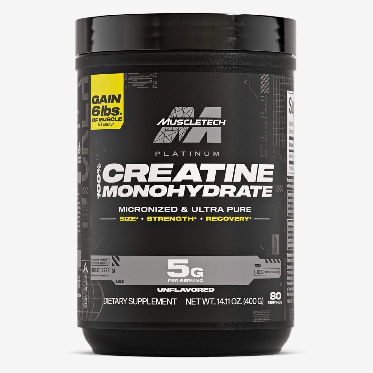 creatina platinum de muscletech de 80 servicios Glowell