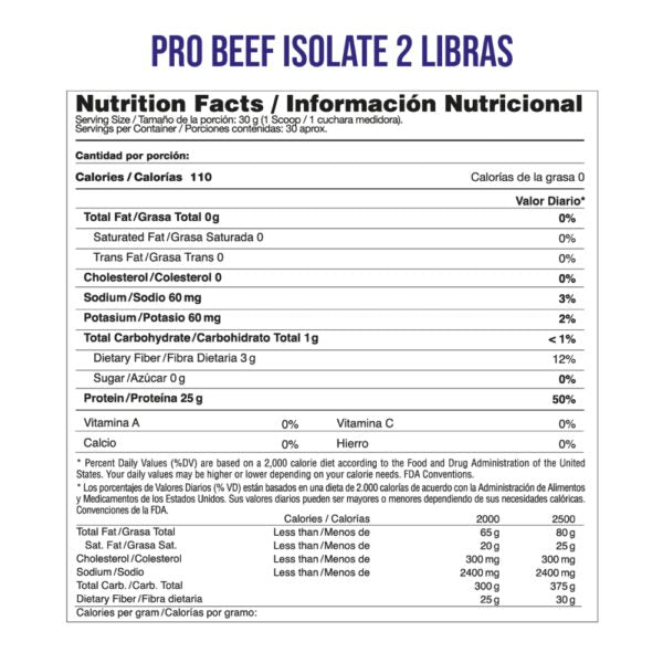 PRO-BEEF ISOLATE 2LB