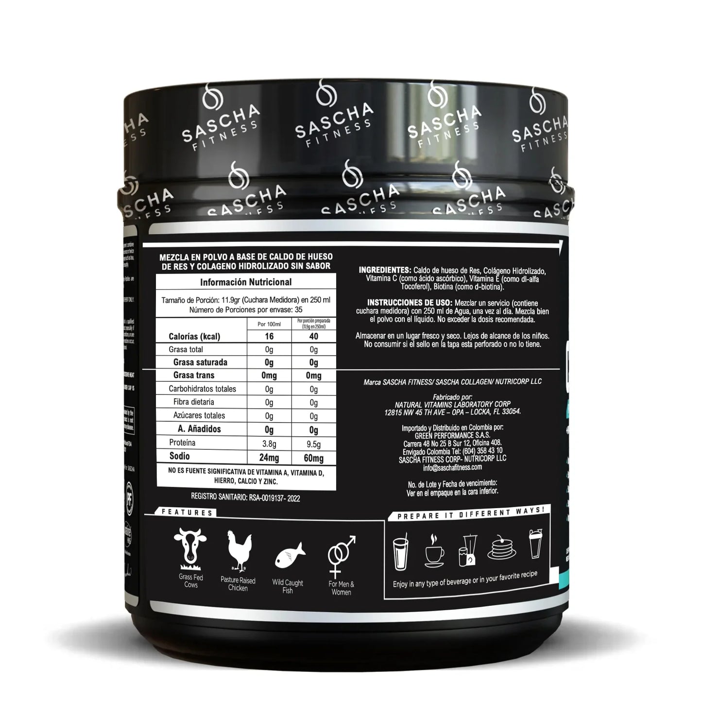 COLAGENO SASCHA FITNESS