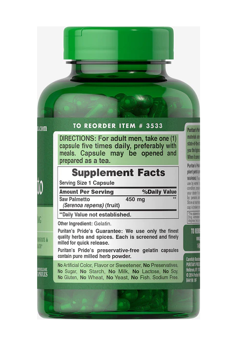SAW PALMETTO - 450MG