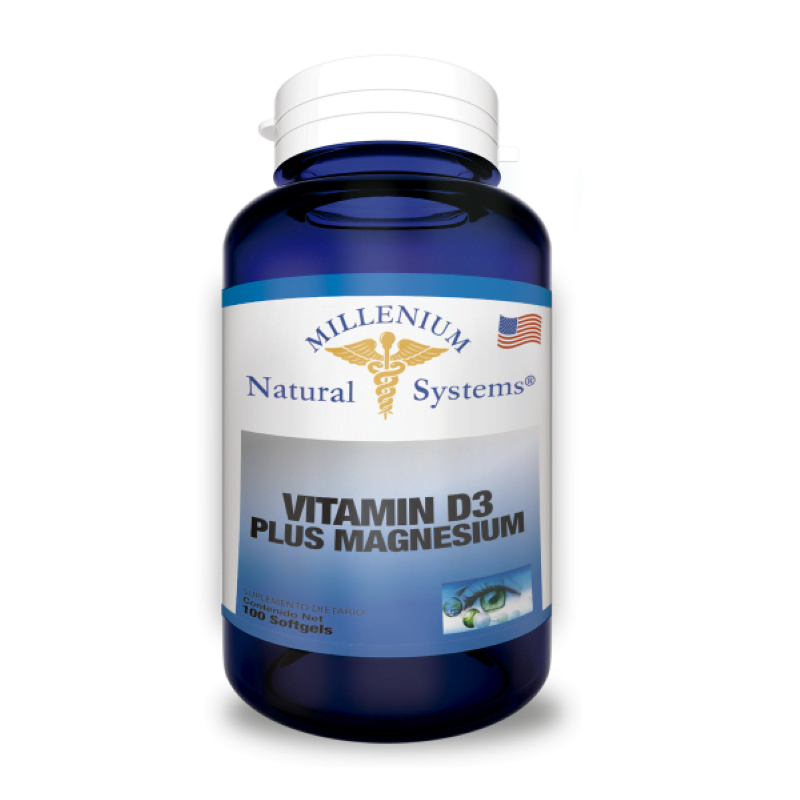 VITAMIN D3 + MAGNESIUM X 100 SOFTGELS