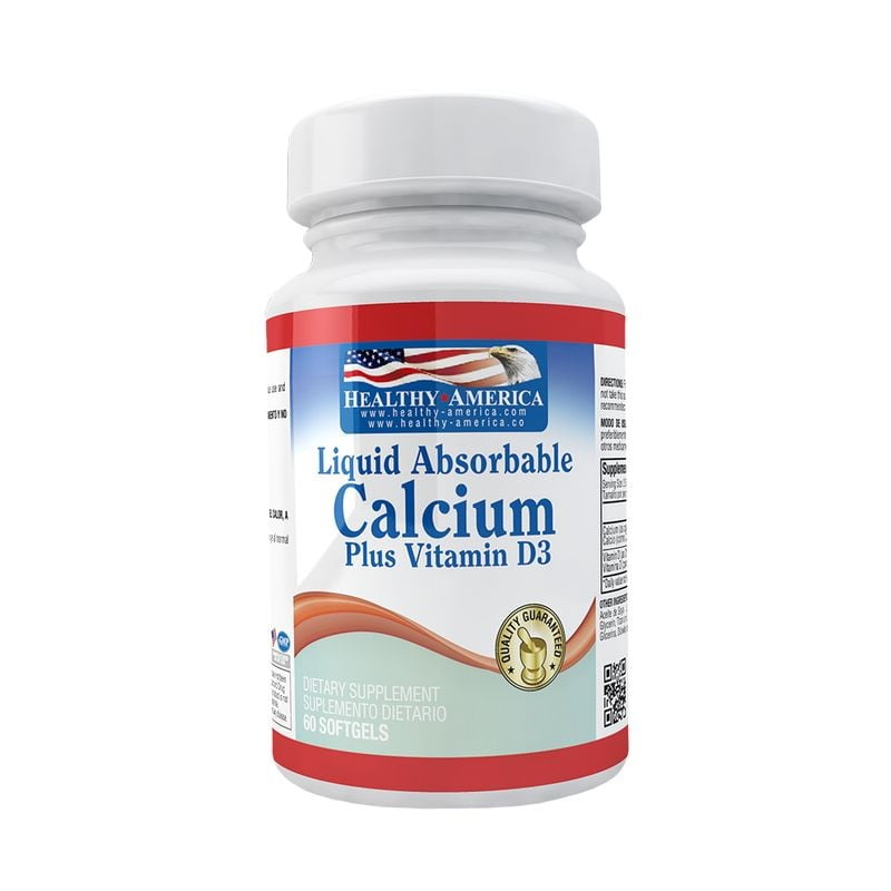 CALCIO LIQUIDO CON VITAMINA D3 - 60 SOFTGELS