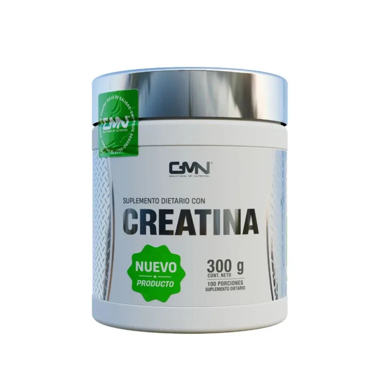 envase de creatina monohidrato pura de 300g marca GMN