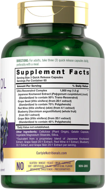 RESVERATROL COMPLEX 1800MG