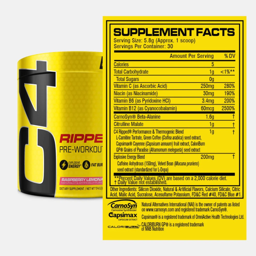 C4 RIPPED - 30 SERVICIOS - FRUIT PUNCH
