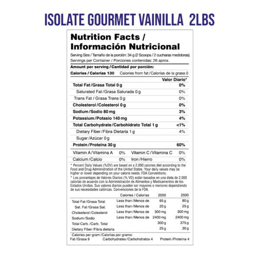 ISOLATE GOURMET - 2LB