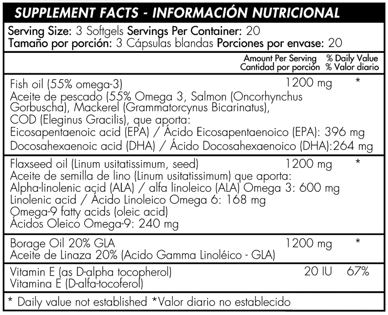 TRIPLE OMEGA 3,6,9 - 120 SOFTGELS