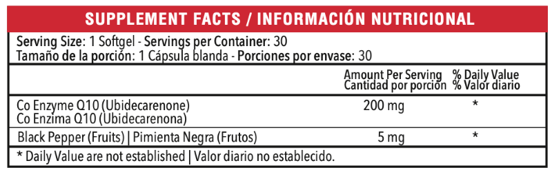 COENZIMA Q-10 CON BIOPERINA - 30 SOFTGELS