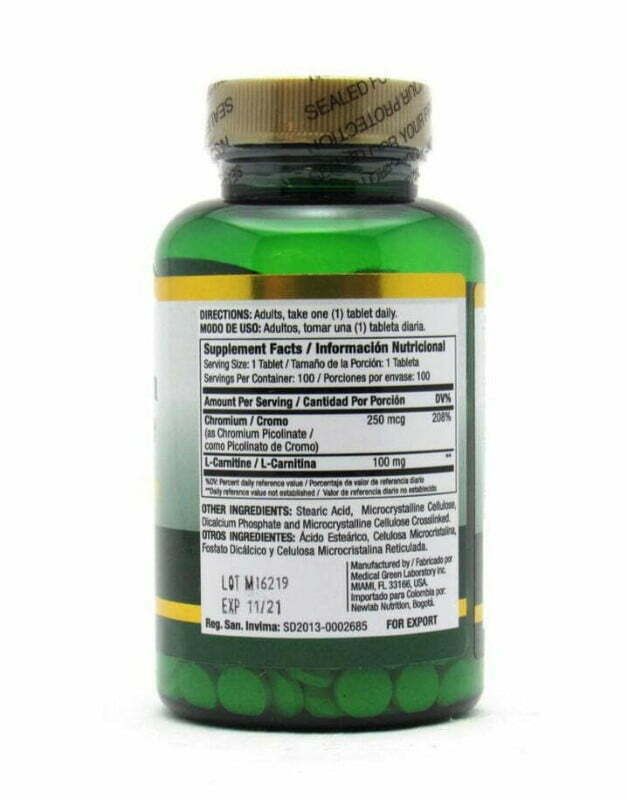 PICOLINATO DE CROMO - 250MG