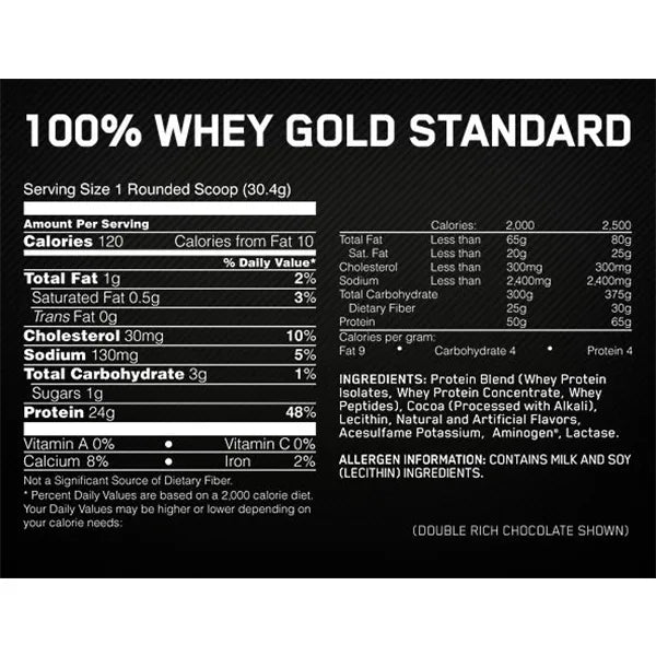 100% WHEY GOLD STANDARD 1LB