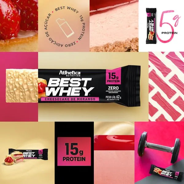 BEST WHEY BAR - CHESSECAKE DE FRESA