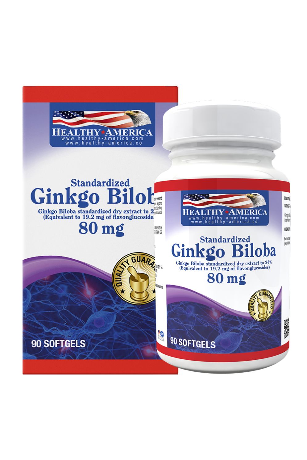 GINKGO BILOBA 80MG - 90 SOFTGELS