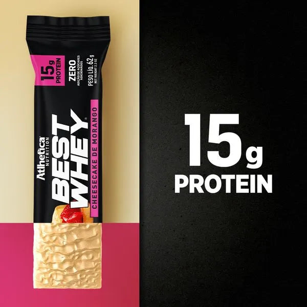 BEST WHEY BAR - CHESSECAKE DE FRESA
