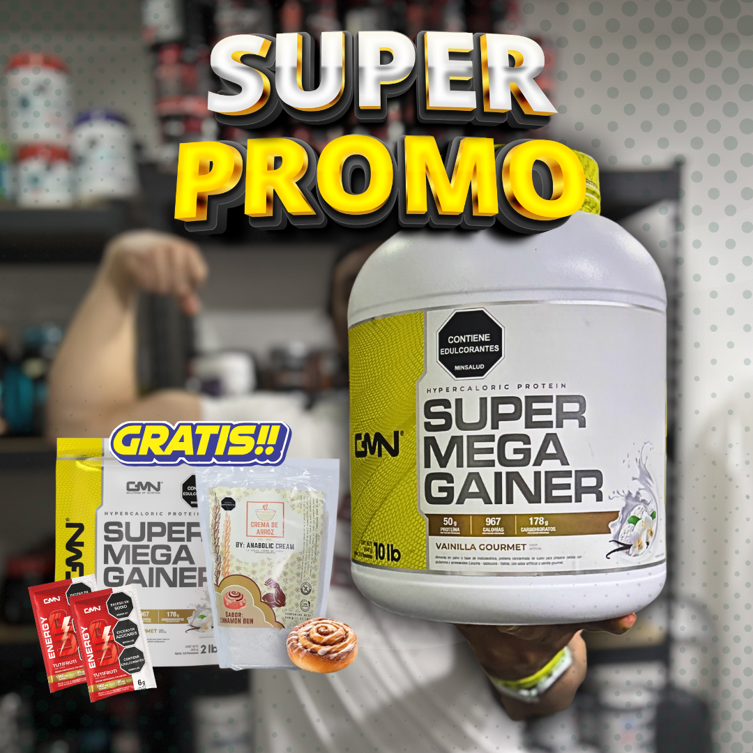 SUPER MEGA GAINER 10LB LLEVA 12LB