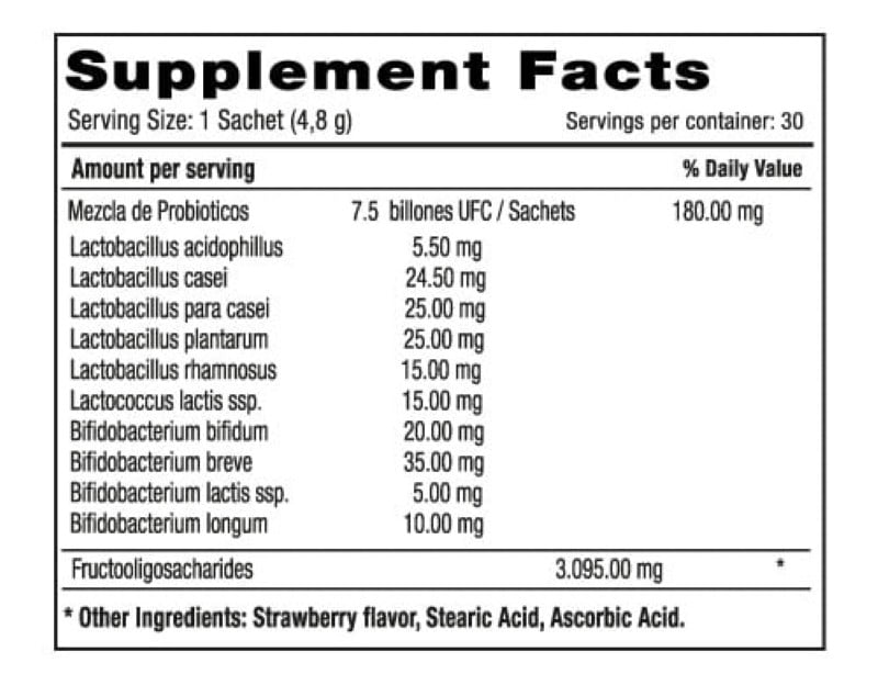 BWELL PROBIOTICS & PREBIOTICS X 30 SOBRES