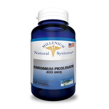 PICOLINATO DE CROMO - 100 SOFTGELS
