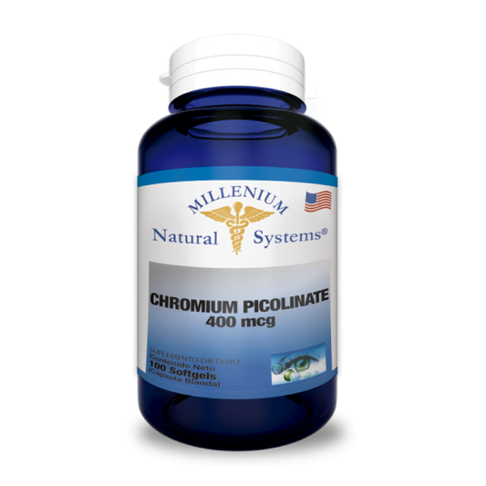 PICOLINATO DE CROMO - 100 SOFTGELS