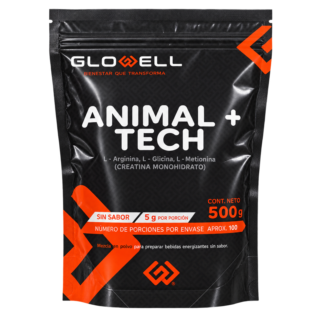 CREATINA ANIMAL+ TECH 500 g - GLOWELL