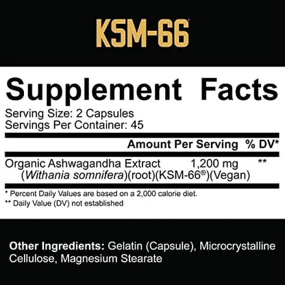 KSM-66 (ASHWAGANDHA) 5% NUTRITION