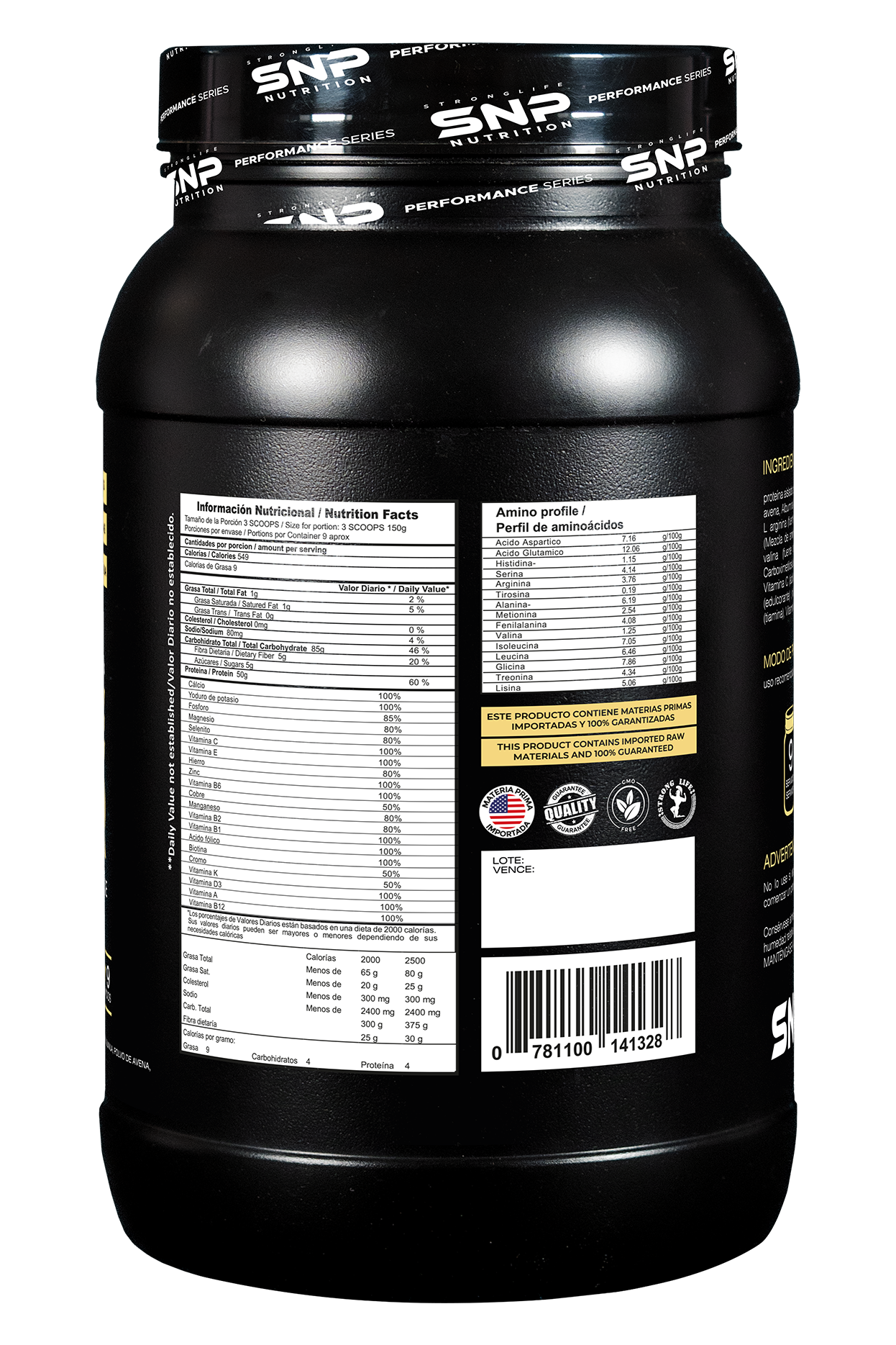SNP ISOLATE GAINER - 3LB