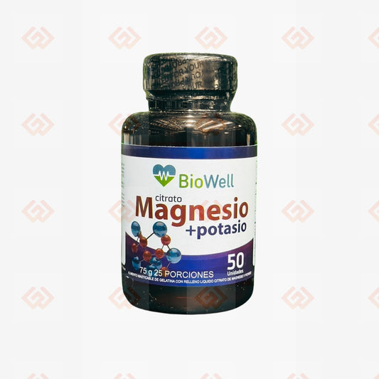 CITRATO DE MAGNESIO + POTASIO - 50 UNIDADES