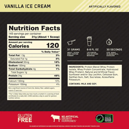 100% WHEY GOLD STANDARD - 10LB