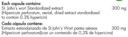 ST. JOHN'S WORT 300MG - 100 CAPSULAS
