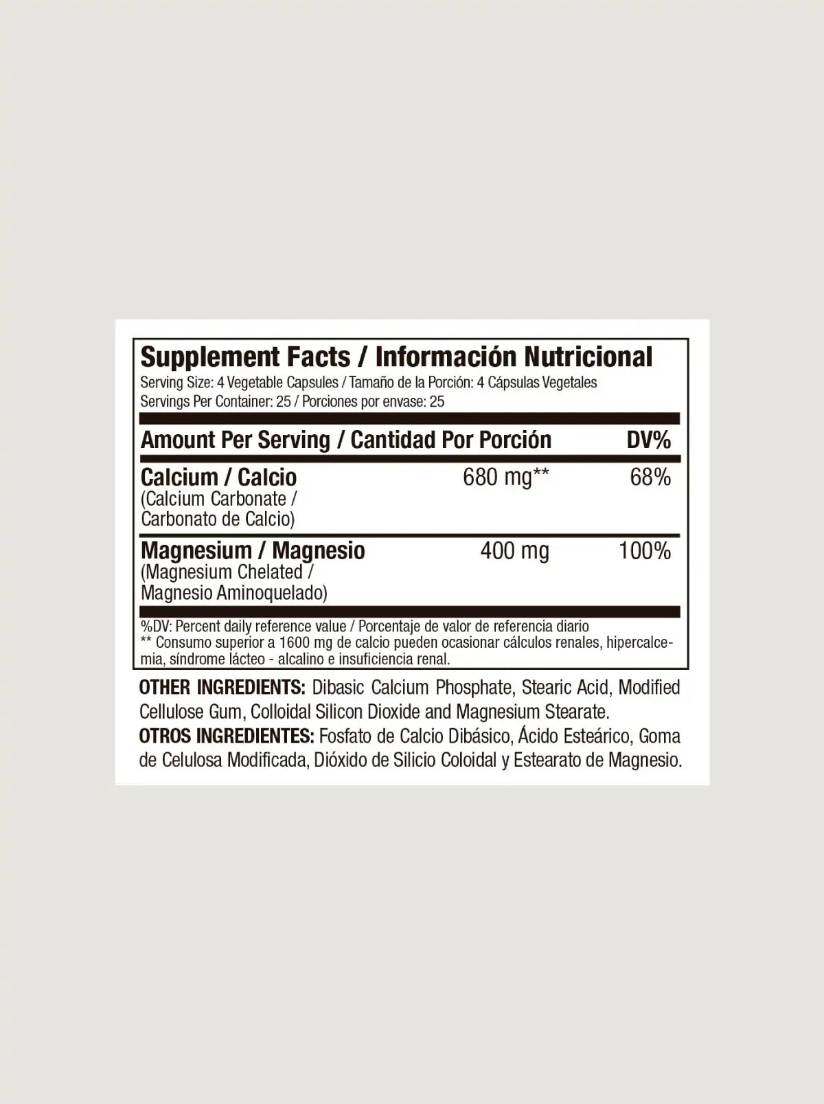 MAGNESIO 400 MG QUELADO - 100 CAPSULAS
