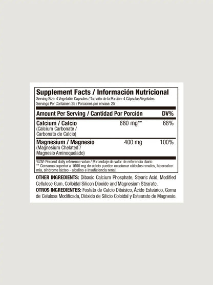 MAGNESIO 400 MG QUELADO - 100 CAPSULAS