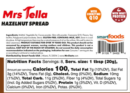 Crema para untar MRS TELLA (CHOCOLATE Y AVELLANAS)