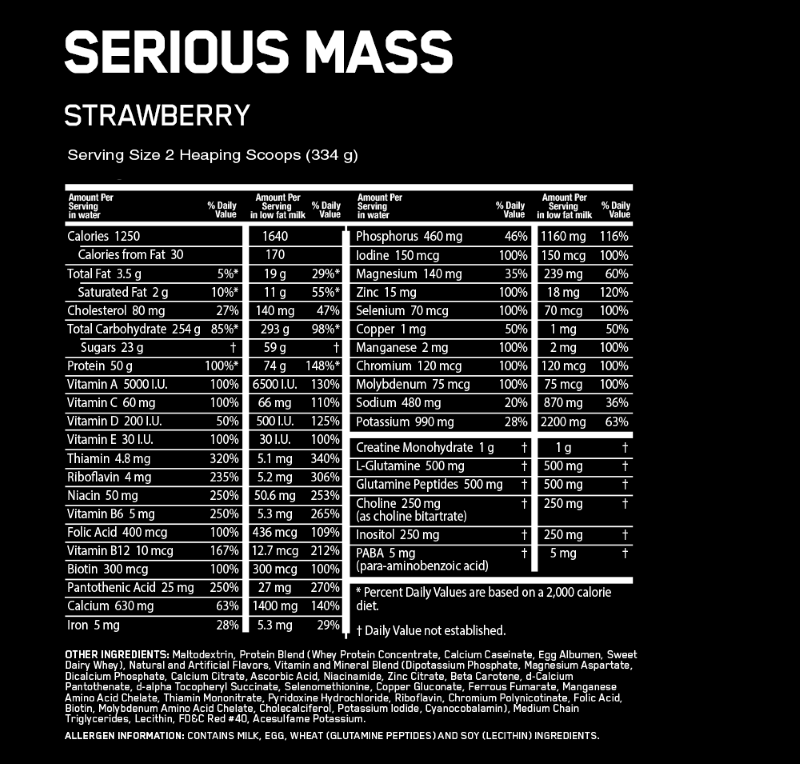 SERIOUS MASS - 12LB