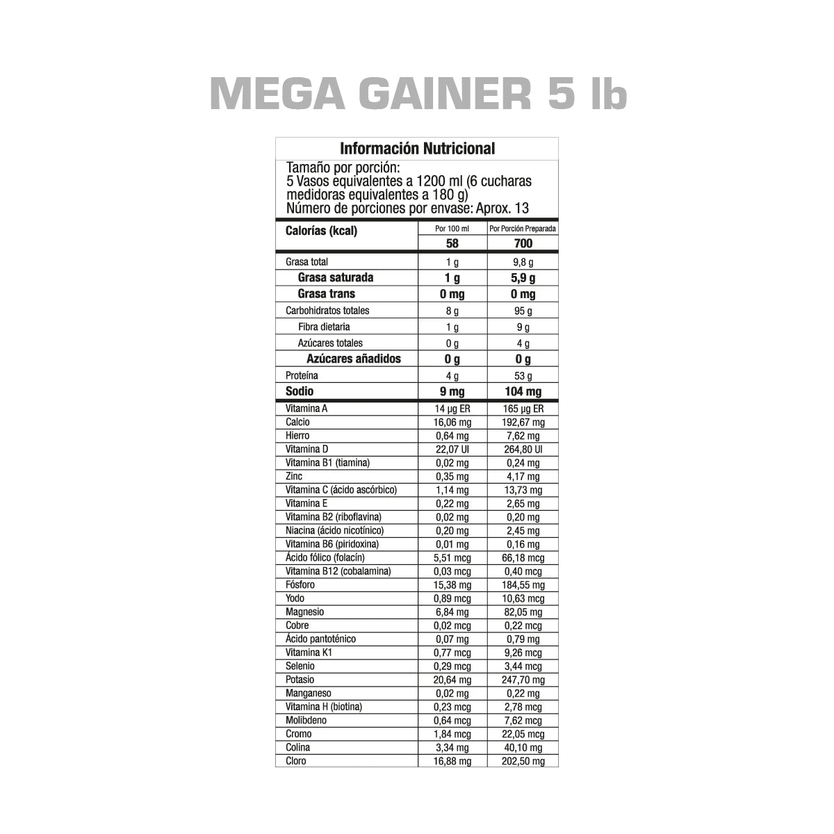 MEGA GAINER + CREATINE DRIVE