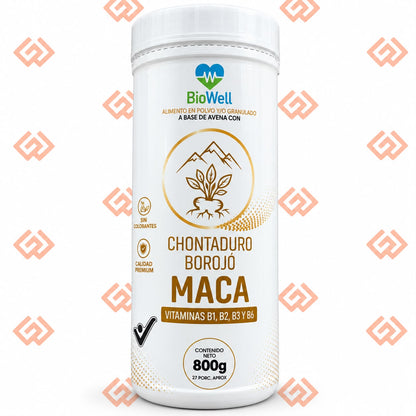 MACA CON CHONTADURO Y BOROJÓ