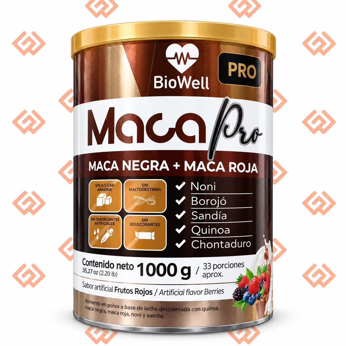 MACA PRO - MACA NEGRA + MACA ROJA