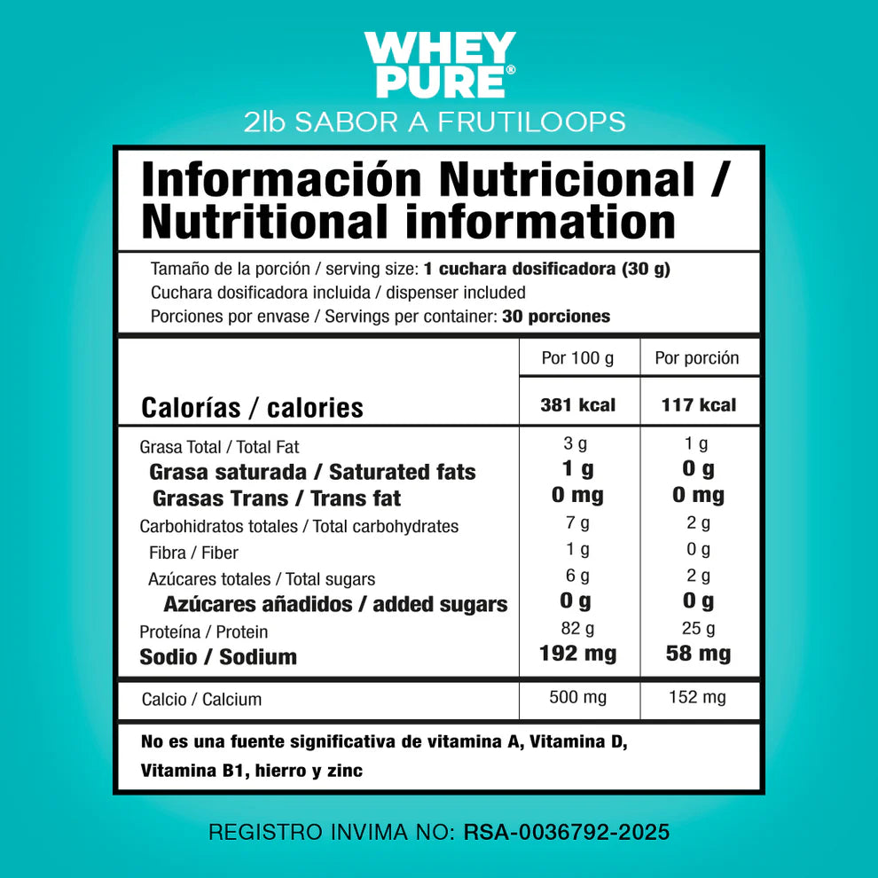 WHEY PURE 2LB - FROOT LOOPS