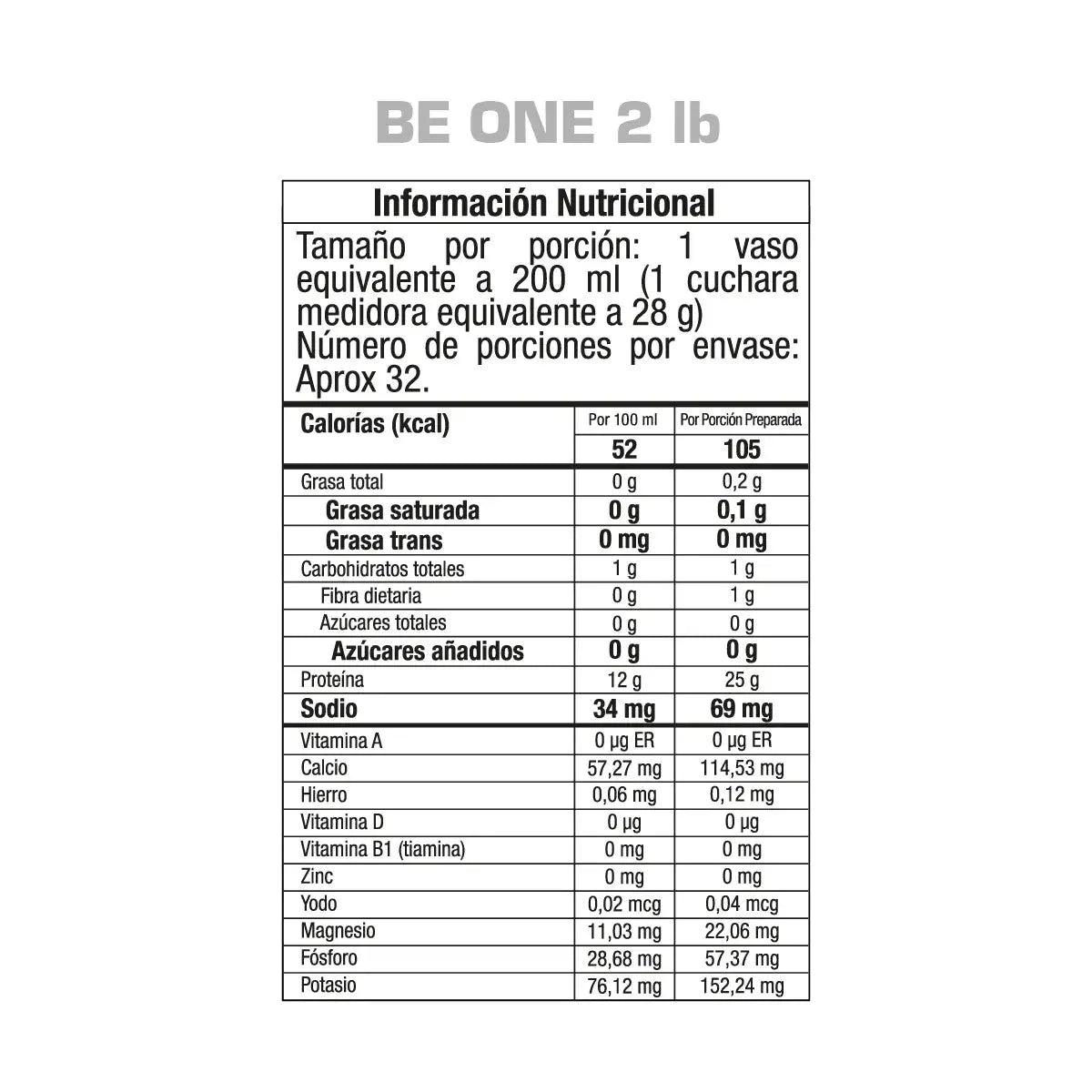 BE ONE 2LB