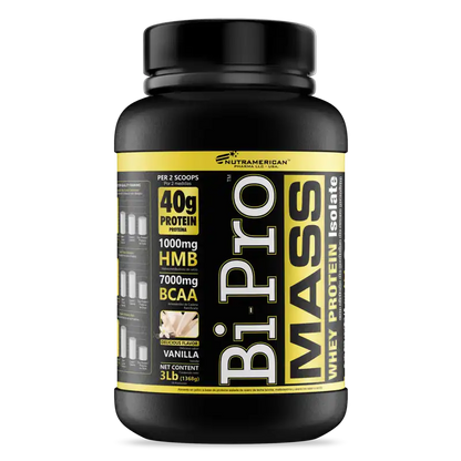 envase bi pro mass sabor vainilla Glowell