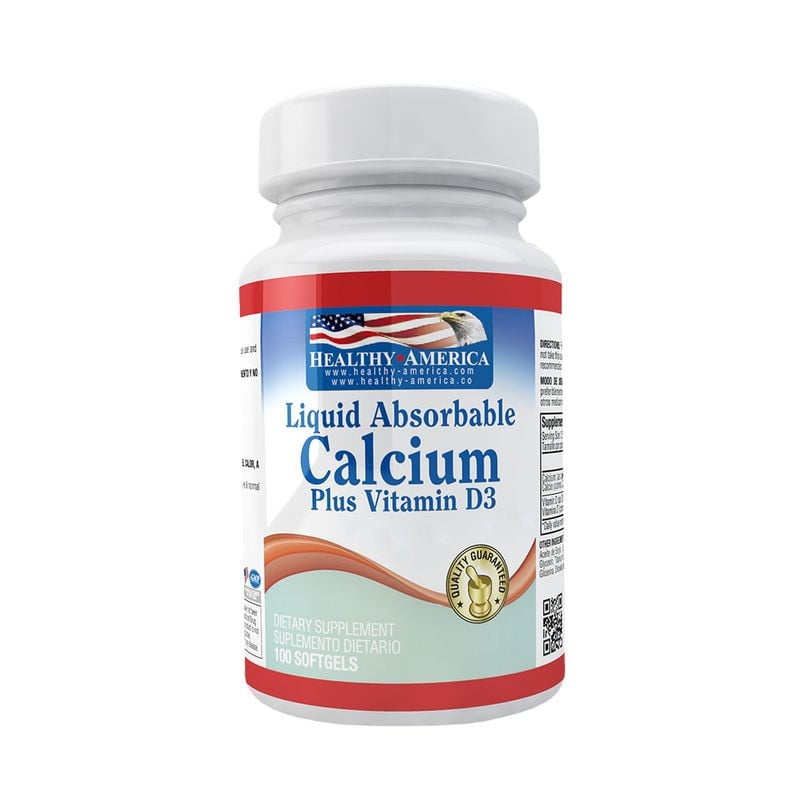 CALCIO LIQUIDO CON VITAMINA D3 - 100 SOFTGELS