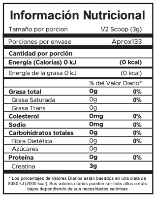 CREATINA MONOHIDRATADA - 400g