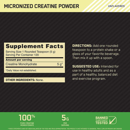 CREATINA MICRONIZADA ON - 120 SERVICIOS - SIN ENVIO GRATIS